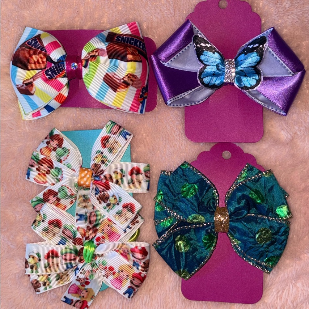 Colorful Kids Hair Bow Set